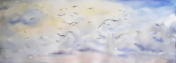 In the sky